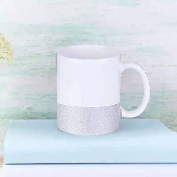 Glitter Šalica sa donjim rubom u boji