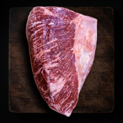 Pogled na strukturu mišića i mramoriranost australske Black Angus picanhe