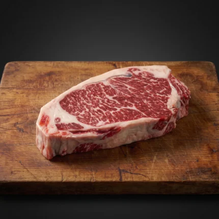 Sirovi Vergara Black Angus Striploin steak Španjolska na dasci